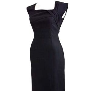 Tatyana “Ella” Black Wiggle Classic Pencil Dress Bettie Paige